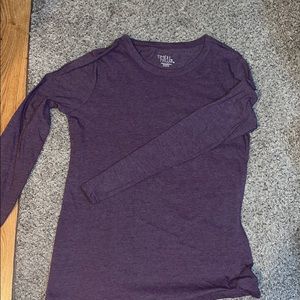 Plain purple long sleeve shirt